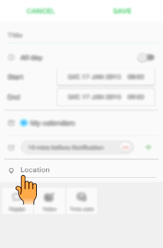 How to add event in S Planner in Samsung Galaxy J Series?