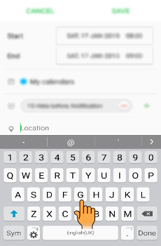 How to add event in S Planner in Samsung Galaxy J Series?