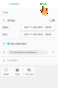 How to add event in S Planner in Samsung Galaxy J Series?