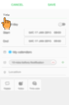 How to add event in S Planner in Samsung Galaxy J Series?
