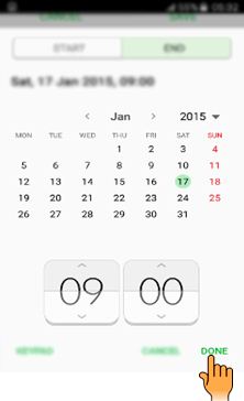 How to add event in S Planner in Samsung Galaxy J Series?