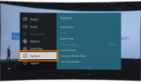 How to enlarge the Font in Samsung SUHD 4K Curved Smart TV JS9000?