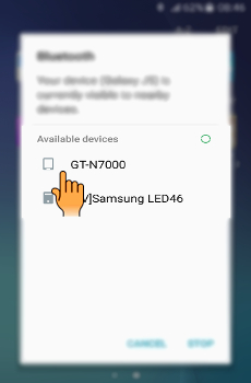 How to pair Bluetooth connection in Samsung Galaxy J5(SM-J500F)?