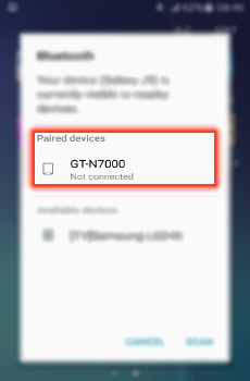 How to pair Bluetooth connection in Samsung Galaxy J5(SM-J500F)?