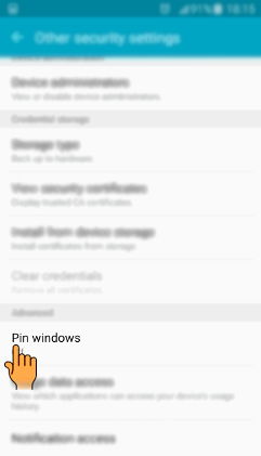 How to Pin or Fix the Screen in Samsung Galaxy J7(SM-J700F)?