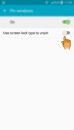 How to Pin or Fix the Screen in Samsung Galaxy J7(SM-J700F)?