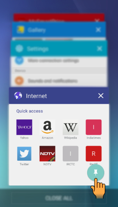 How to Pin or Fix the Screen in Samsung Galaxy J7(SM-J700F)?