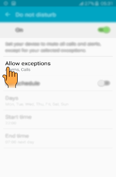 How to activate Do Not Disturb mode in Samsung Galaxy J7(SM-J700F)?