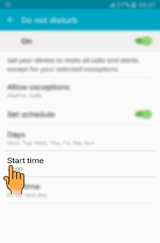 How to activate Do Not Disturb mode in Samsung Galaxy J7(SM-J700F)?