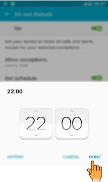 How to activate Do Not Disturb mode in Samsung Galaxy J7(SM-J700F)?