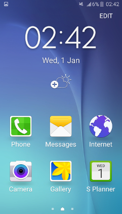 How to enable Easy mode in Samsung Galaxy J7(SM-J700F)?