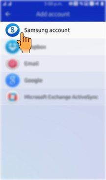 How to create Samsung account in Samsung Z3(SM-Z300H)?