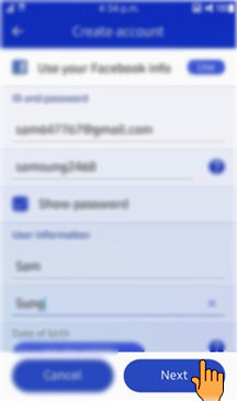 How to create Samsung account in Samsung Z3(SM-Z300H)?