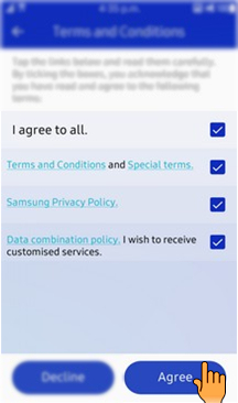 How to create Samsung account in Samsung Z3(SM-Z300H)?