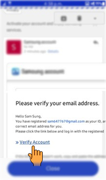 How to create Samsung account in Samsung Z3(SM-Z300H)?
