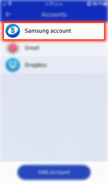 How to create Samsung account in Samsung Z3(SM-Z300H)?