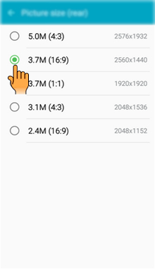 How to use Camera settings in Samsung Galaxy J2(SM-J200G)?