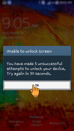 How to reset Pattern Lock in Samsung Smartphones?