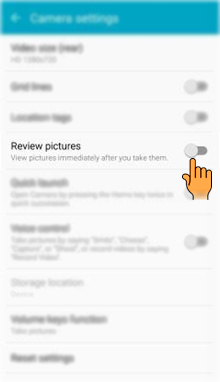 How to use Camera settings in Samsung Galaxy A7-2016(SM-A710FD)?