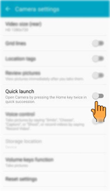 How to use Camera settings in Samsung Galaxy A7-2016(SM-A710FD)?