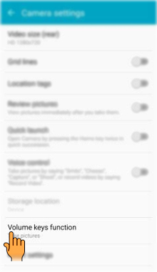 How to use Camera settings in Samsung Galaxy A7-2016(SM-A710FD)?