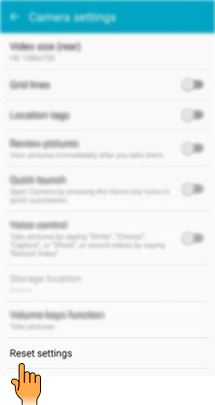 How to use Camera settings in Samsung Galaxy A7-2016(SM-A710FD)?