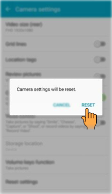 How to use Camera settings in Samsung Galaxy A7-2016(SM-A710FD)?