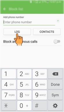 How to add contact in Block list in Samsung Galaxy J2-2016(SM-J210F)?