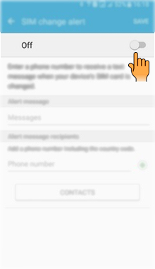 How to activate SIM card change alert in Samsung Galaxy J2-2016(SM-J210F)?
