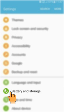 How to enable Power saving mode in Samsung Galaxy J2-2016(SM-J210F)?