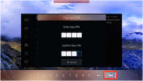 How to set up a Password in Series 6 4K UHD TV(KU6470)?