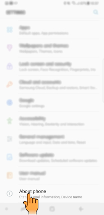 Where can I check the Model Code, Serial Number & IMEI code in Samsung Mobile Phones?