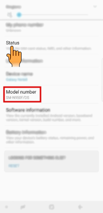 Where can I check the Model Code, Serial Number & IMEI code in Samsung Mobile Phones?