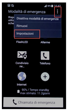 Seleziona Impostazioni