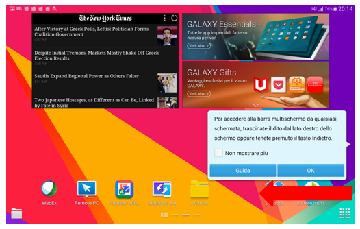 Selezionare un'applicazione