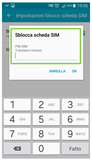 Confermare lo sblocco senza PIN