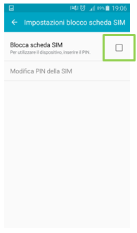 Avvio del telefono senza codice PIN