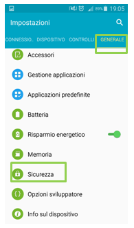 Sezione Sicurezza