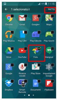 Premi su fatto.
