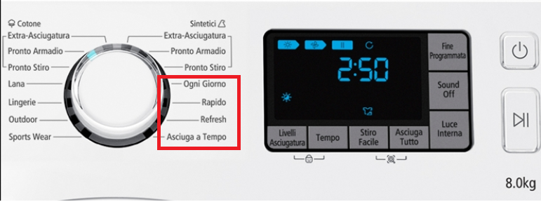 Verificare se il tempo impostato per l'asciugatura è passato