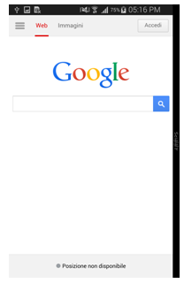 Google come pagina predefinita
