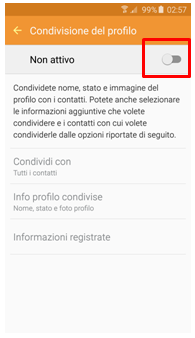 Puoi ora attivare questa funzione