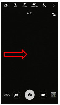 Tornando alla fotocamera, se trascini da sinistra verso destra vedi i Modi disponibili.1