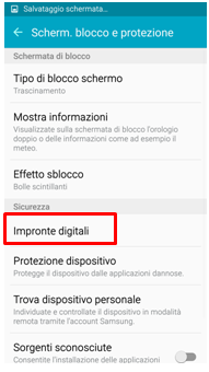 e poi Impronte digitali