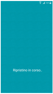 Ripristino in corso