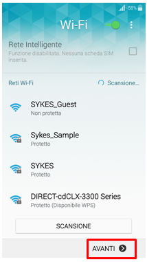 procedere con la configurazione