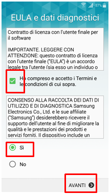 He compreso e accetto i termini e le condizioni di cui sopra