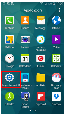 Seleziona Impostazioni