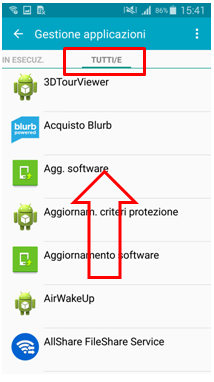 Gestione applicazioni
