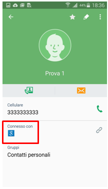 sincronizzati col tuo account Google